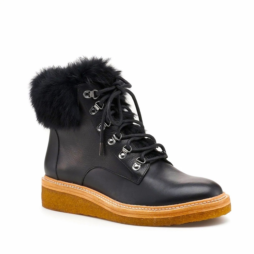 𝅺Botkier The Winter boot Genuine Rabbit Fur Trim